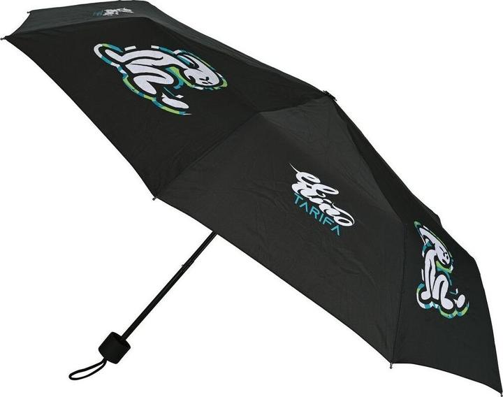 Actual product image El Niño Faltbarer Regenschirm Green bali Schwarz (Ø 98 cm)