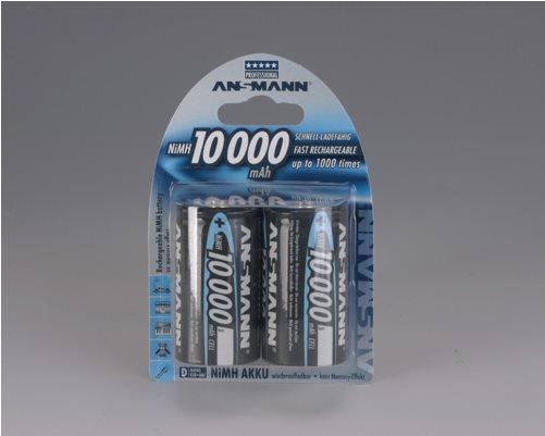 Produktbild Ansmann Mono D (2 Stk., D, 9300 mAh)