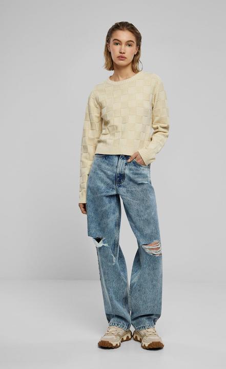 Actual product image Urban Classics Ladies Check Knit Sweater - 126785 (S)