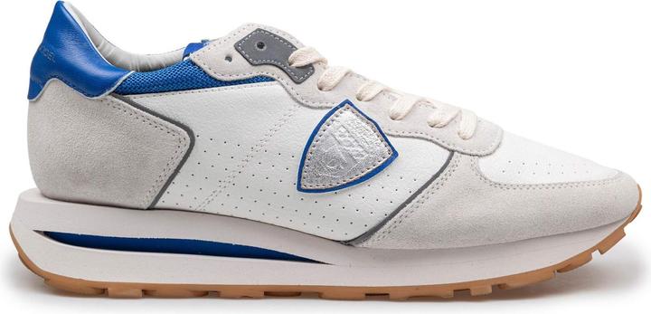 Philippe Model sneakers tropez in perforated leather color gray/bluette (42)