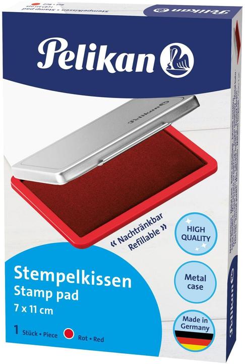 Actual product image Pelikan Metal stamp pad red