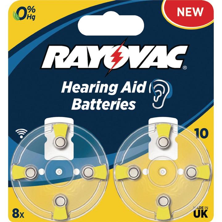 Image du produit Rayovac 10 (8 pcs, A10, 105 mAh)