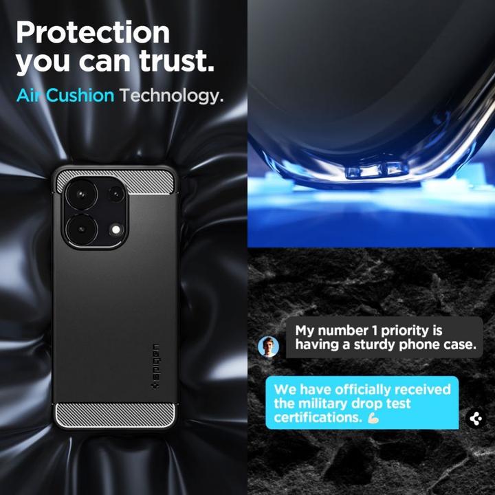 Image du produit Spigen Rugged Armor case for Xiaomi Redmi Note 13 4G / LTE - matte black (Xiaomi Redmi Note 13 4G)