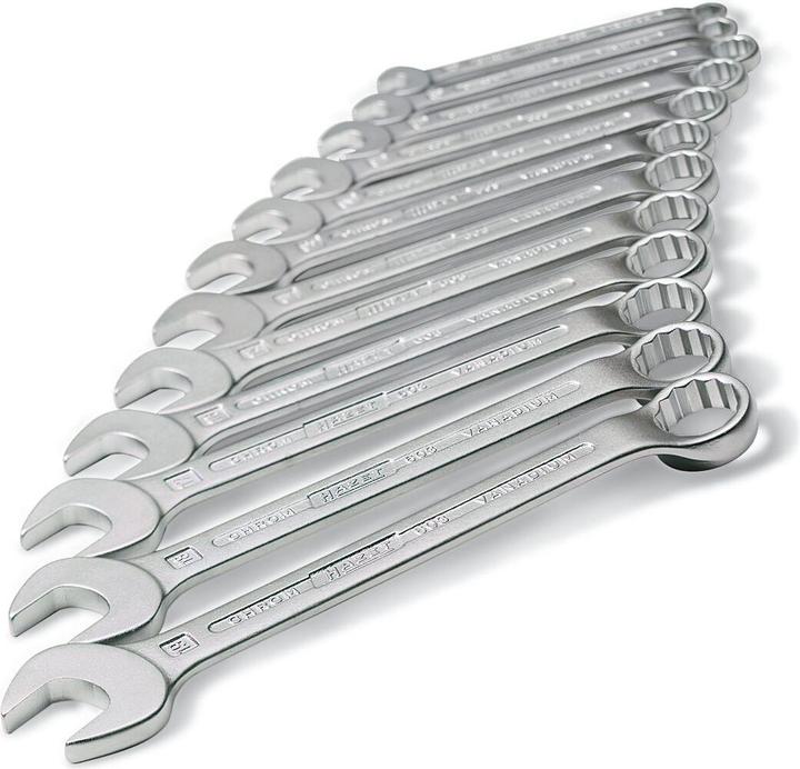 Image du produit HAZET Jeu de clés mixtes 603/17N ∙ Profil à 12 pans extérieurs ∙ 7 - 27 ∙ Nombre d'outils : 17 (7 mm, 8 mm, 9 mm, 10 mm, 11 mm, 12 mm, 13 mm, 14 mm, 15 mm, 16 mm, 17 mm, 18 mm, 19 mm, 21 mm, 22 mm, 24 mm, 27 mm)