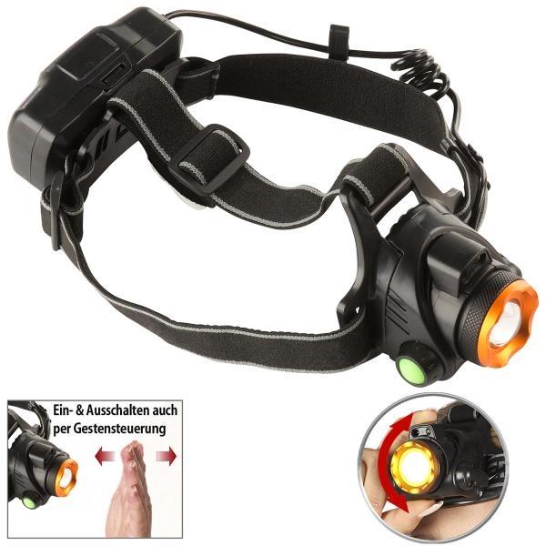 Immagine prodotto KryoLights Lampada frontale a batteria, controllo dei gesti (580 lm)