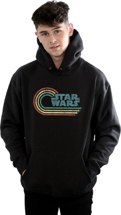 Immagine prodotto Star Wars Retro Wave Logo Felpa con Cappuccio Uomo (L)