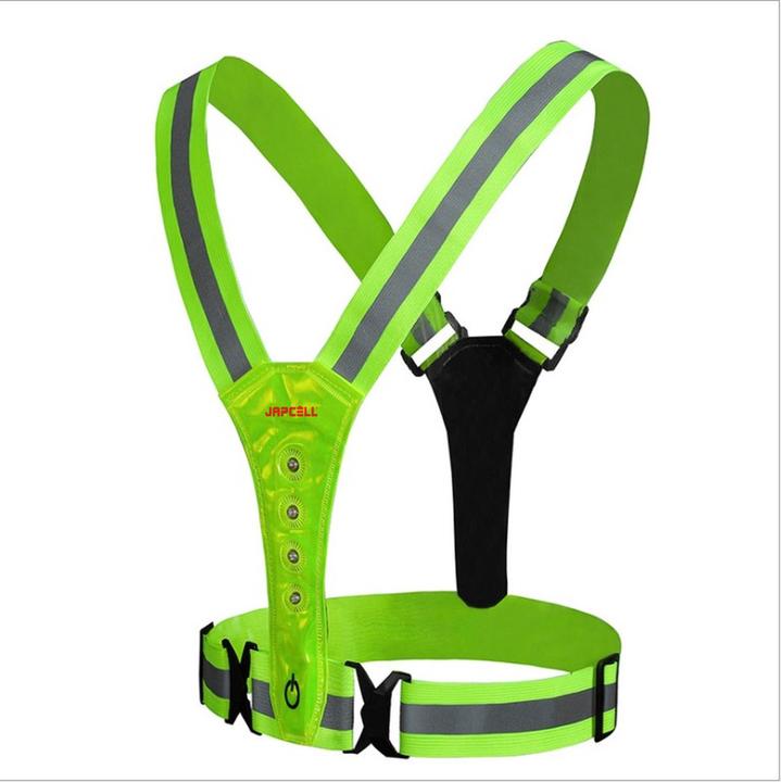 Actual product image Japcell Reflektierende Weste mit LED-Licht (One size)