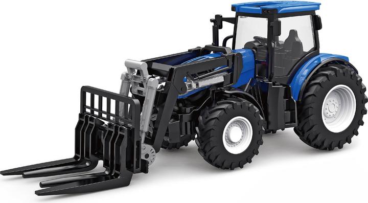 Actual product image Amewi RC Tractor with Pallet Fork LiIon 500mAh blue/6+ (RTR Ready-to-Run)
