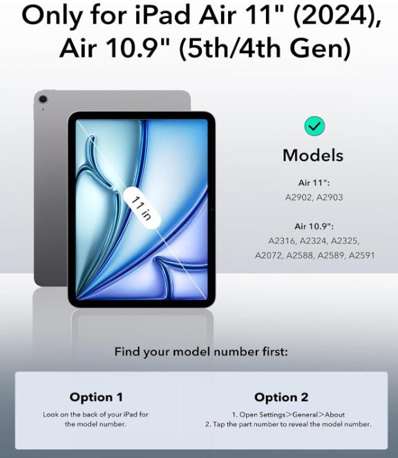 Produktbild ESR Rebound Hybrid (iPad Air 11 2024 (M2), IPad Air 10.9 (2020), iPad Air 10.9 (2022))