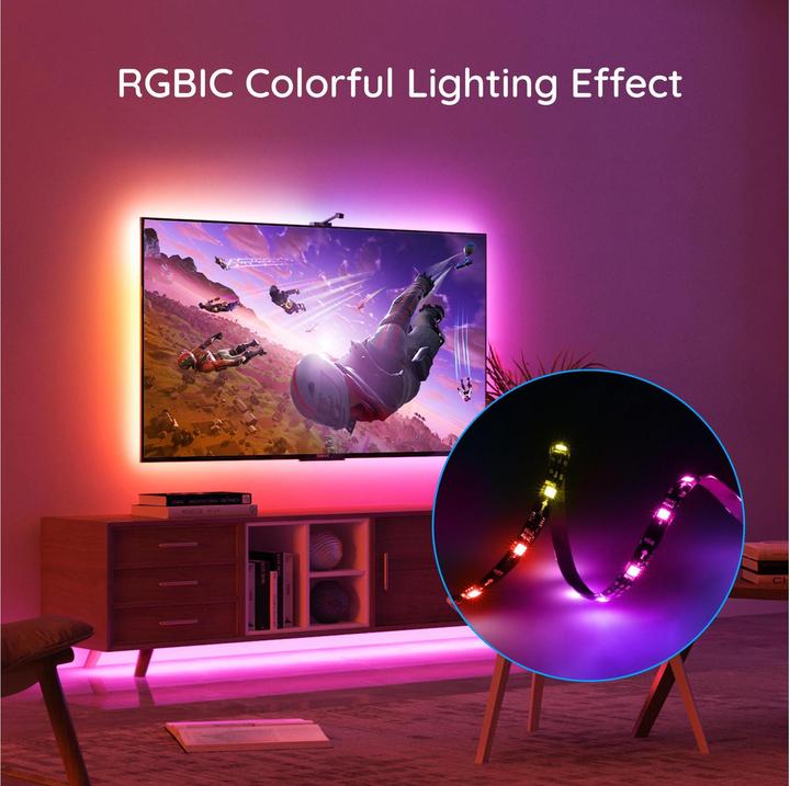 Actual product image Govee DreamView T1 TV- Light Strips, 75"-85" (RGBIC, 499 cm, Indoor)