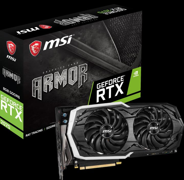 Actual product image MSI GeForce RTX 2070 ARMOR 8G (8 GB)