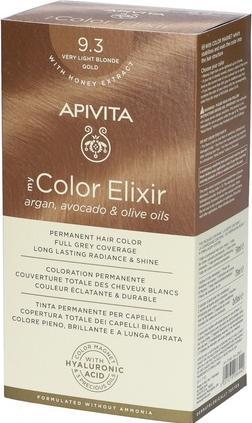 Apivita My Color Elixir 93 Sehr helles Goldblond Haarfarbe (93 Very Light Golden Blonde)