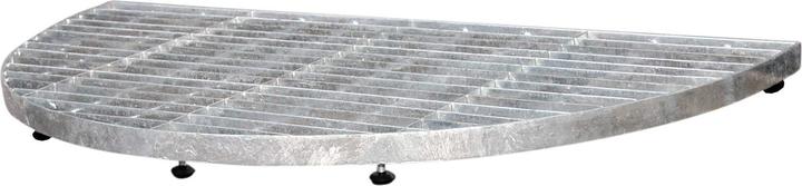 Actual product image Home It Home>it® halvrund trinrist med 6 stillesko 40x80 cm galvaniseret