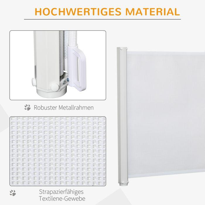 Image du produit Swisshandel24 Barrière de sécurité pour escaliers extensible Barrière de sécurité pour portes Barrière de (5.50 cm)