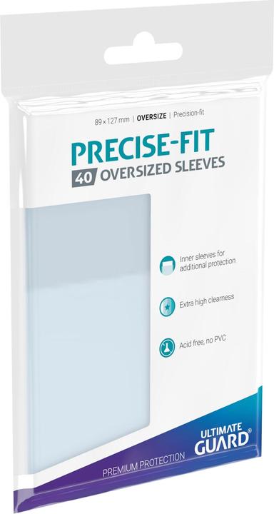 Image du produit Ultimate Guard UGD010449 - Precise-Fit 40 Porte-cartes grande taille, transparent