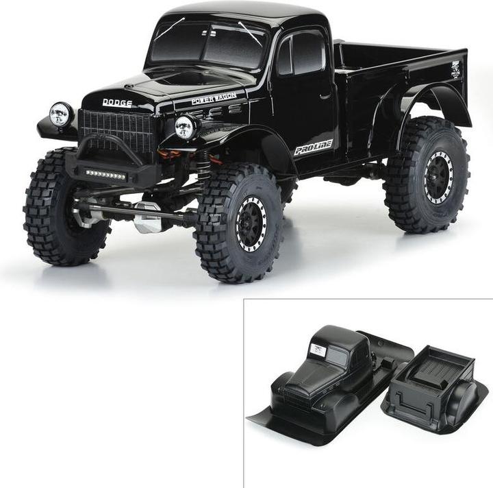 Proline Karosserie Dodge Power Wagon 1946 Schwarz, 1:10