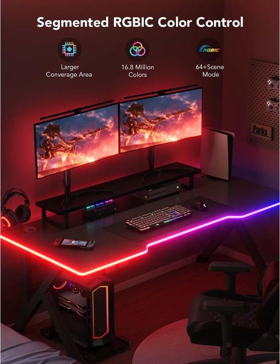Image du produit Govee LED Stripe Néon Gaming Table (RGBIC, 300 cm, Intérieur)