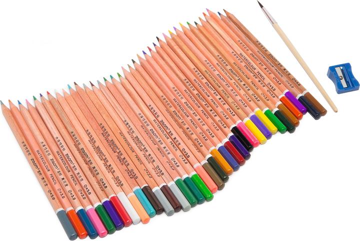 Immagine prodotto VBS Matite acquerellabili, 36 colori, in scatola di metallo (Multi, 36 x)