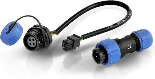 Quwireless QPSP4 - QuPS4 - Aussensteckdose & Stecker - 4-poliges Set (Pin und Eingang/Ausgang)