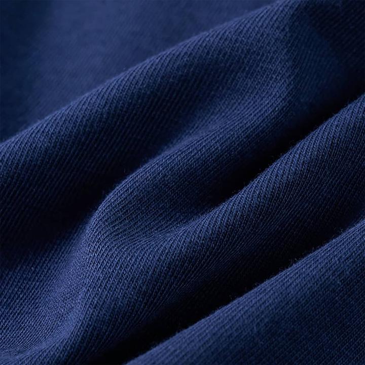 Actual product image VidaXL Children's long-sleeved shirt navy blue 140,Material: 95 % cotton (140)
