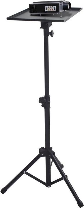 Produktbild Techly tripod for notebook or projector black height adjustable 70-120cm shelf 40x30cm load max. 8kg