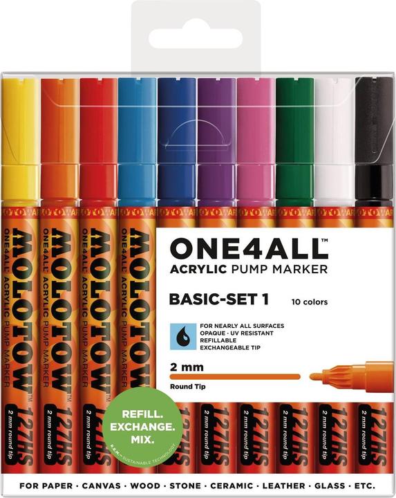 Actual product image Molotow Acrylic marker (Sorted, 2 mm, 10 x)