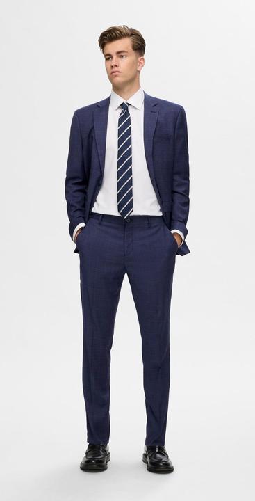 Actual product image Selected Homme Checked slim fit suit trousers (48)