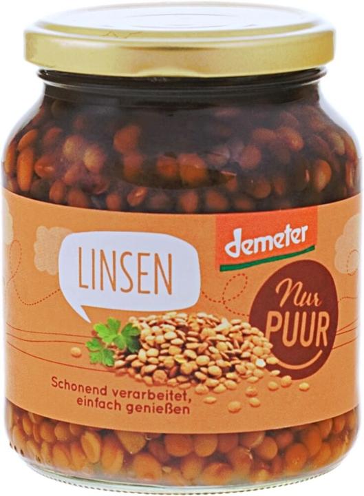 Immagine prodotto Nur PUUR Lenticchie in barattolo Demeter (360 g)