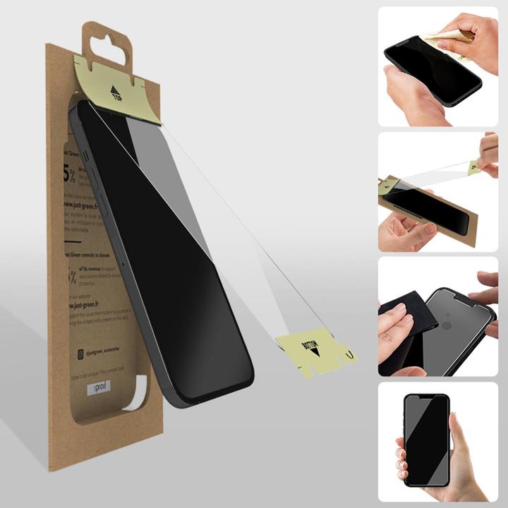 Produktbild Just Green Bio Screen Protector (1 Stück, Apple iPhone 13 Pro Max)