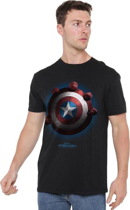 Immagine prodotto Captain America Maglietta Hulk Rosso Scudo Uomo (4XL)