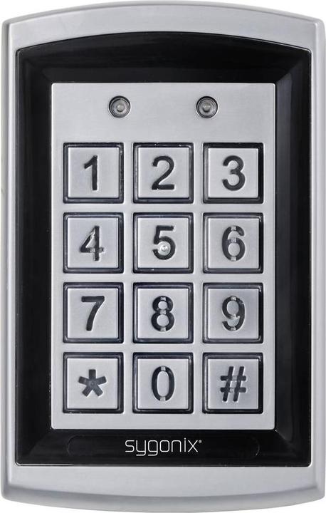 Actual product image Sygonix SY-6428612 Code-Tastatur mit RFID Oberflächenmontage 12 V DC/AC, 24 V D (Electronic numerical code, Key card)