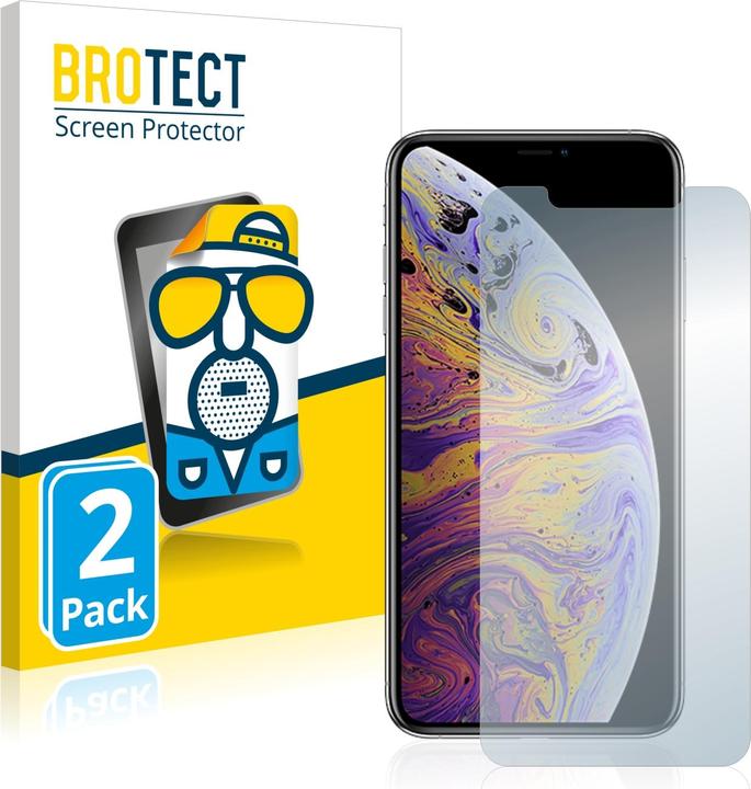 Produktbild BROTECT Entspiegelungs-Schutzfolie Displayschutz Matt (2 Stück, Apple iPhone XS Max)