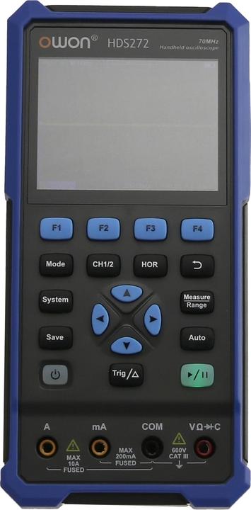Owon LCD-Oszilloskop mit Multimeter, HDS272, 2-Kanal, 70 MHz