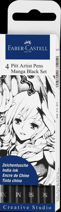 Image du produit Faber-Castell Pitt Artist Pen Manga (Noir, 4 x)