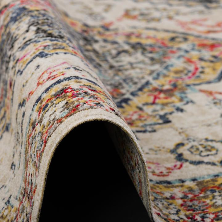 Actual product image Pergamon Kurzflor Designer Teppich Modern Vintage Orient Muster (160 x 230 cm)
