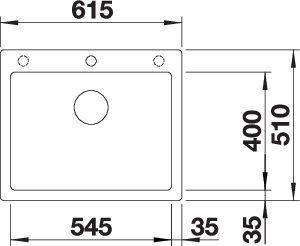 Productafbeelding Blanco PLEON 6 (61.50 cm, 51 cm)