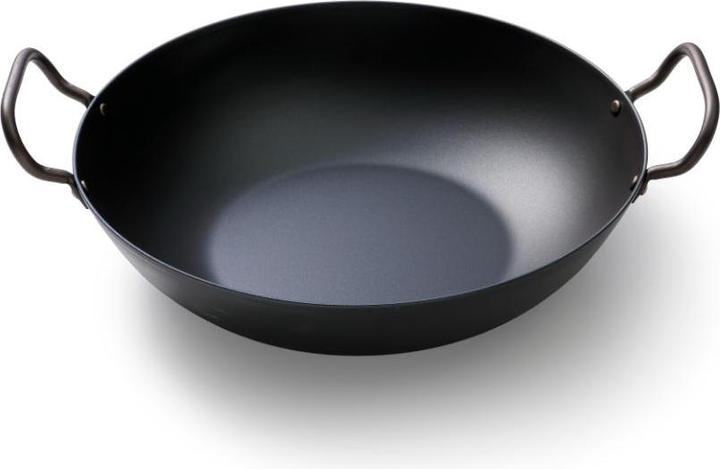 Actual product image Skottsberg Wadjan carbon steel, 34 cm diameter, 2 handles (34 cm, Wok, Carbon steel)