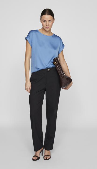 Actual product image Vila Round neckline top with short sleeves (34)