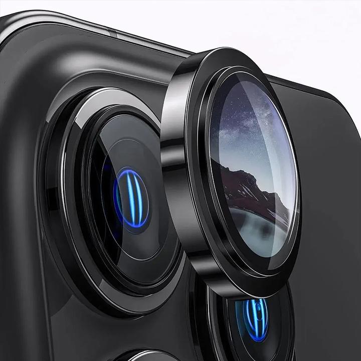 Immagine prodotto Mx. Moox iPhone 15 Pro / 15 Pro Max - Tempered Glass / Panzerglas Rückkamera - schwarz einzeln (1 Pezzo/i, Apple iPhone 15 Pro Max, Apple iPhone 15 Pro)