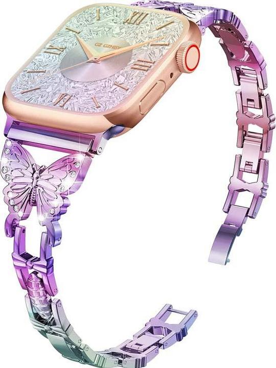 Produktbild EKO Uhrenarmband Edelstahl Butterfly Violett (Edelstahl)