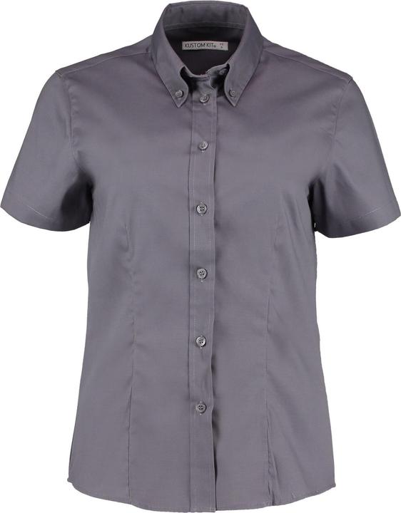 Kustom Kit Premium Oxford Tailored Hemd mit kurzen Ärmeln