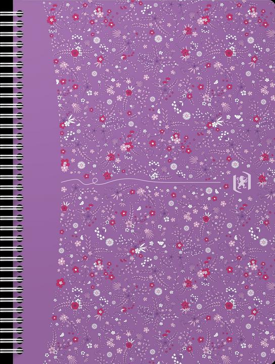 Produktbild Oxford FORME FLORAL - Spiralbuch (B5, Kariert, Harter Einband)