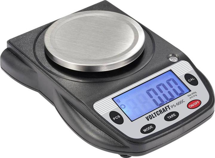 Produktbild Voltcraft PS-600C Präzisionswaage Wägebereich (max.) 600g Ablesbarkeit 0.01g batteriebetrieben Sch