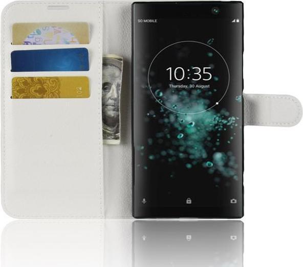 Actual product image MU Classic Litchi Leather Bookcover Series (Xperia XA2 Plus)
