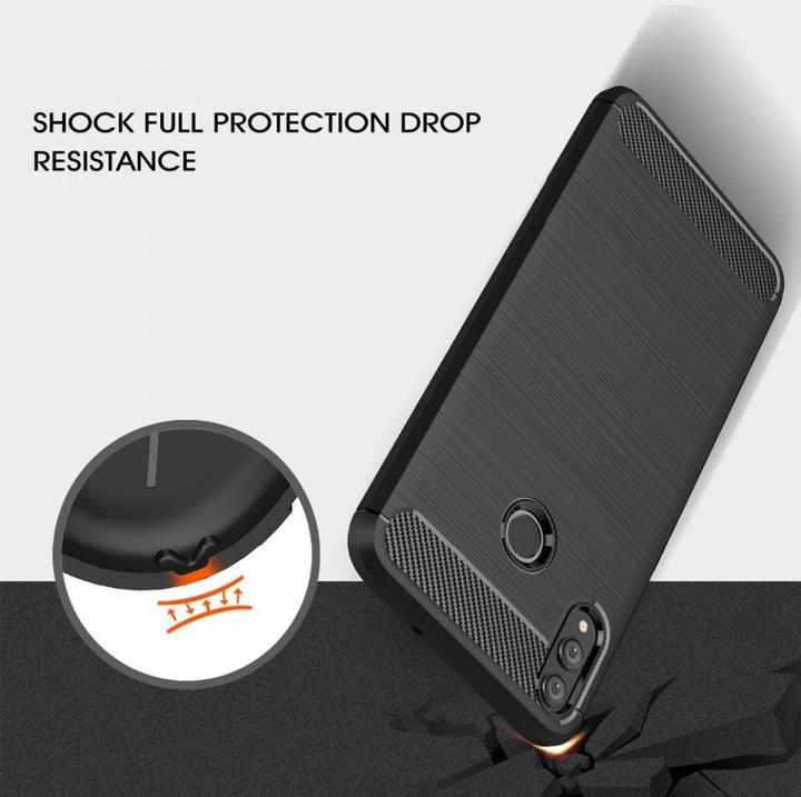 Image du produit Screenguard Housse Honor 8X Carbon Brushed Soft TPU (Honor 8X)