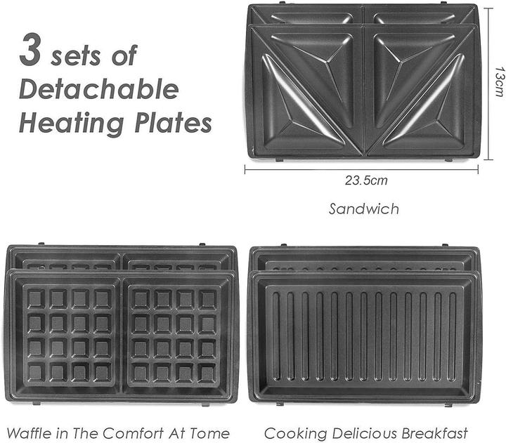 Produktbild Ozavo Sandwichmaker 3 in 1
