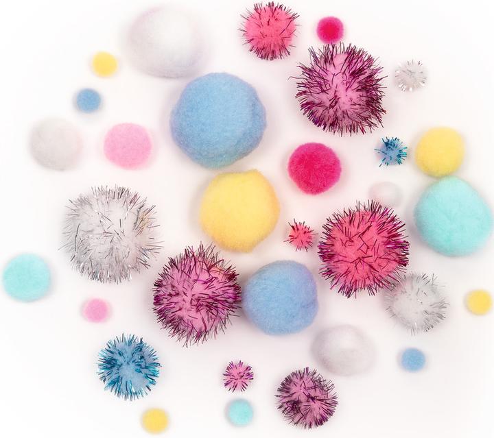 Produktbild Folia Woll-Pompons (30 x)