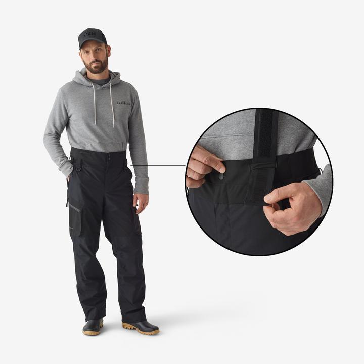 Immagine prodotto Caperlan Pantaloni da pesca FT 500 WPF impermeabile uomo nero (S)