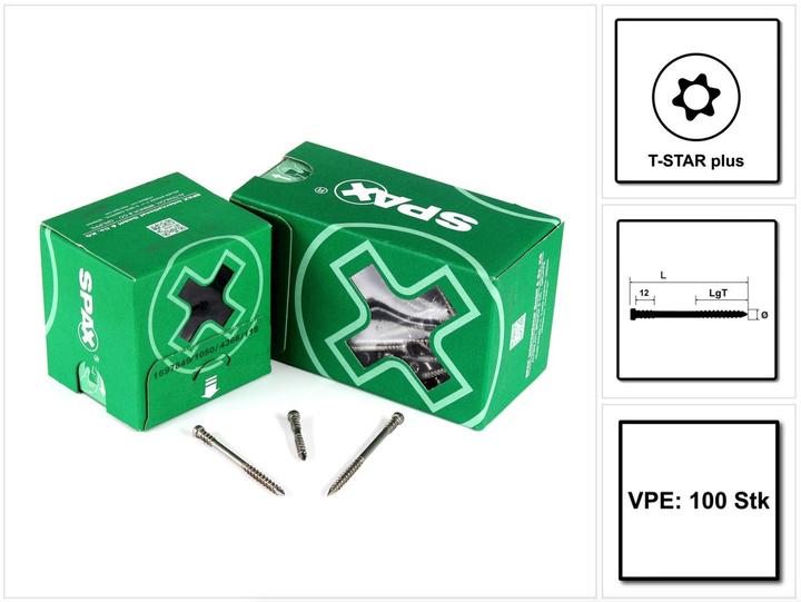 Immagine prodotto Spax Viti autofilettanti -D A2 (100 Viti per pezzo)
