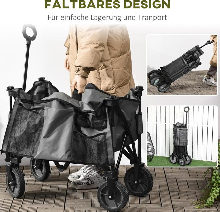 Actual product image Outsunny Handcart with side pockets